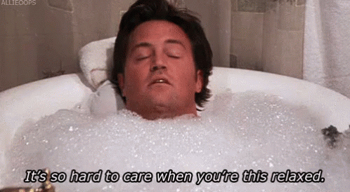 Chandler taking a bath