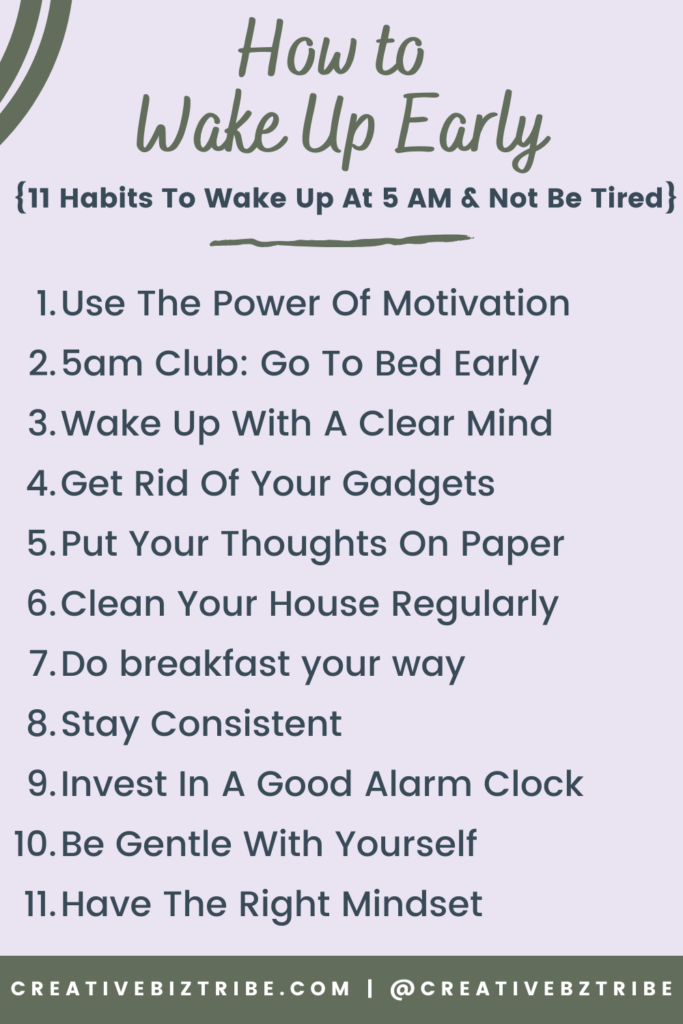 How To Wake Up Early {11 Habits To Wake Up At 5 Am & Not Be Tired 